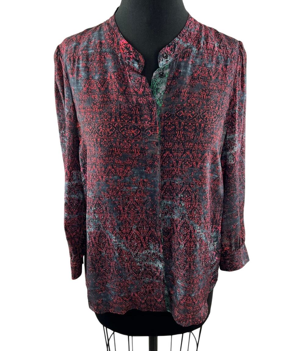 See By Chloe Multicolor Top Printed Perfumes Classic Casual Button-Up Size 1